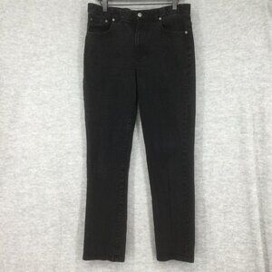 LRL Lauren Jeans Co. Ralph Lauren Womens Jeans 12 Black Classic Straight Stretch